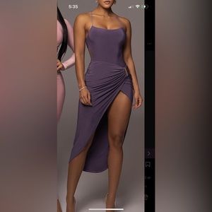 BLACK, backless, asymmetrical dress